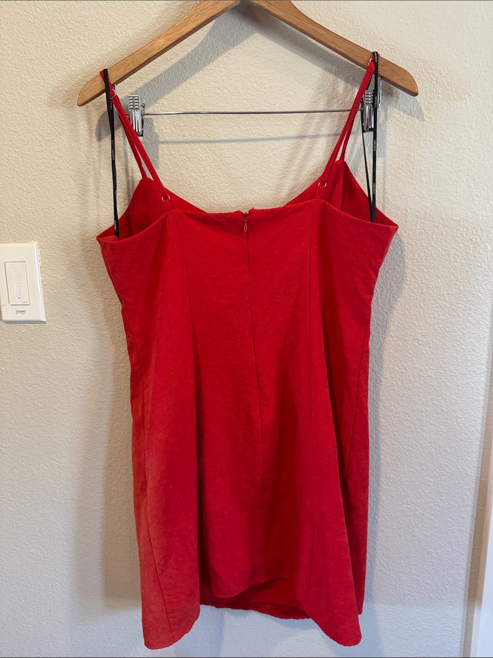 Forever 21 Red Mini Slip Dress with Double Spaghetti Straps - Picture 3 of 4